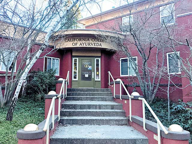 exterior of california college of ayurveda