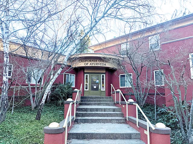 exterior of california college of ayurveda