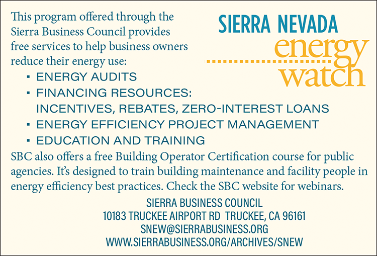 Sierra Nevada Energy Watch program on climate change